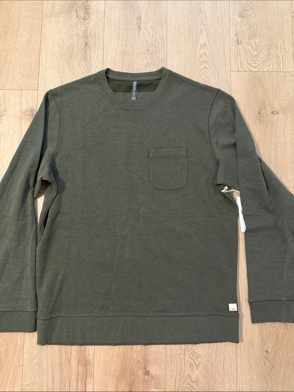 VUORI  Jeffrey’s crew 2.0 olive heather mens